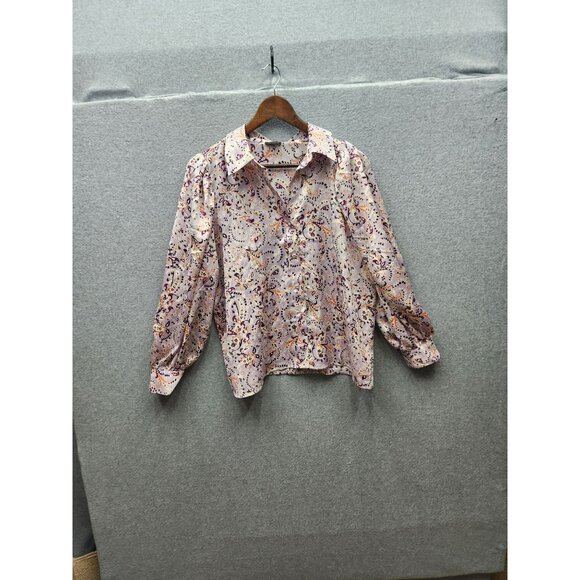 Ann Taylor Womens Paisley Print Blouse LP - Picture 1 of 3